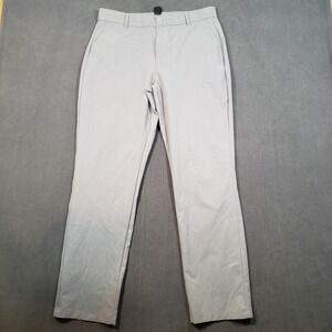 Gradual Golf Pants Mens 32x30 Grey Flat Front Lightweight Performance Trousers